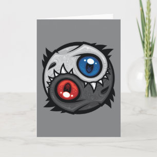 Good and Evil Dragon Yin Yang Card
