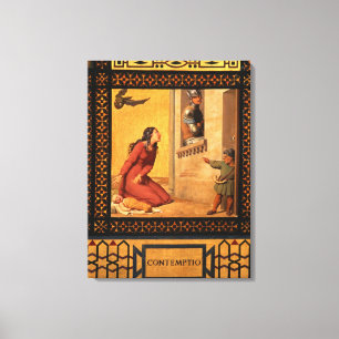 Good and Evil: Scorn, 1832 (detail of 89709) (oil Canvas Print