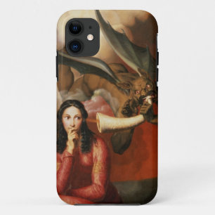 Good and Evil: the Devil Tempting a Young Woman, 1 Case-Mate iPhone Case