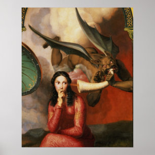 Good and Evil: the Devil Tempting a Young Woman, 1 Poster