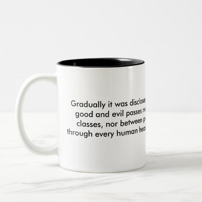 Good and evil Two-Tone coffee mug (Left)