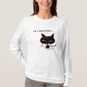 Good Black Kitty Ladies' Long Sleeve T Shirts