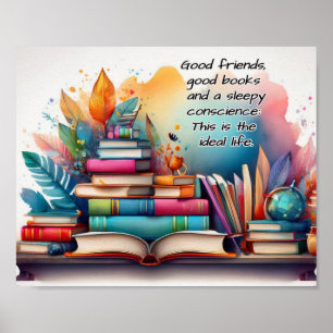 Good books - ideal life poster