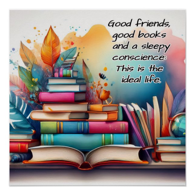 Good books - ideal life poster (Front)