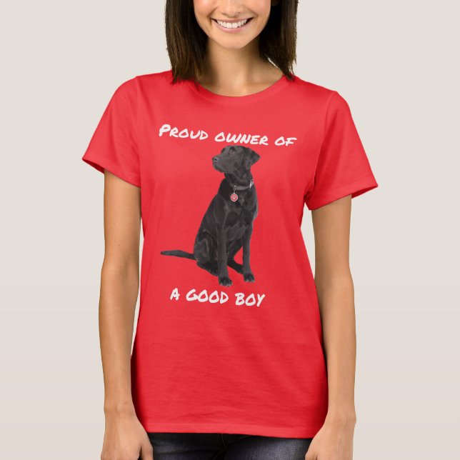 Good Boy Black Lab T-Shirt (Front)