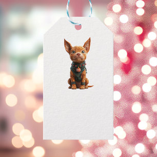 Good Boy Christmas Dog White Gift Tags