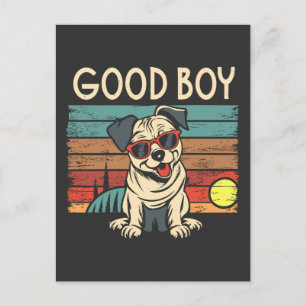 Good Boy Dog Postcard
