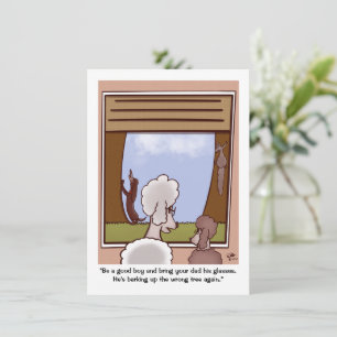 Good Boy Father's Day Flat Card