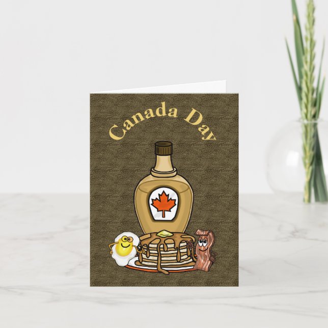 Good Breakfast for Canada Day Card (Front)