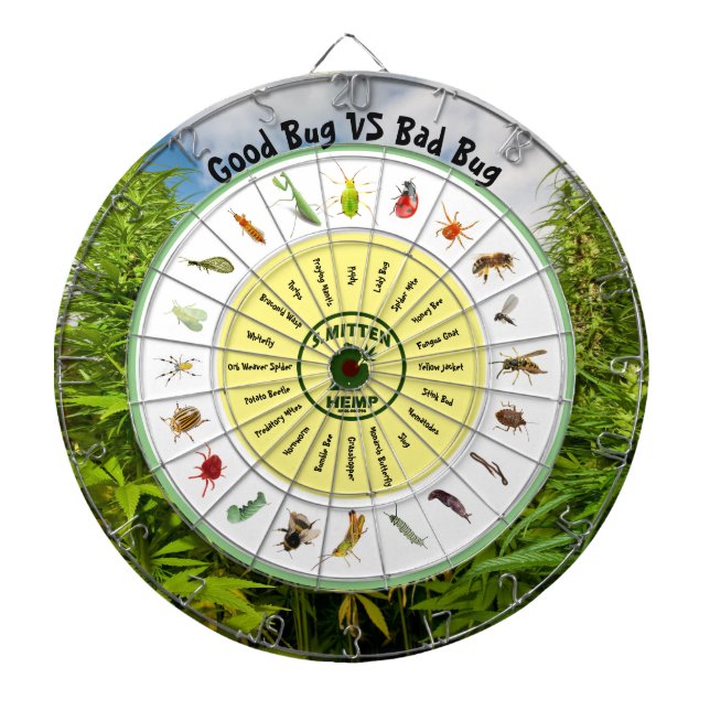 Good Bugs VS Bad Bugs Dartboard (Front)