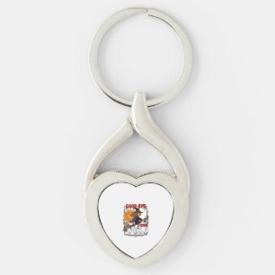 Good Bye Cruel World Witch Halloween Full Moon Spi Key Ring