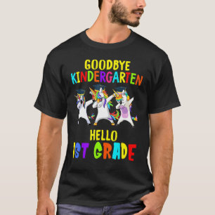 Good Bye Kindergarten Hello First Grade Dabbing Un T-Shirt