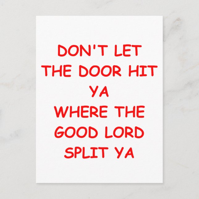 good bye postcard (Front)