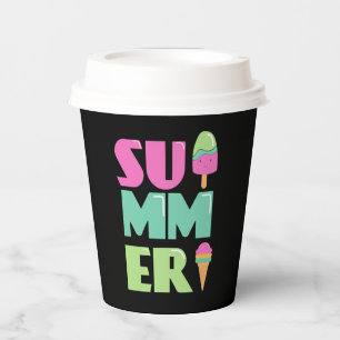 Good bye School Hello Summer Beach Paper Cups