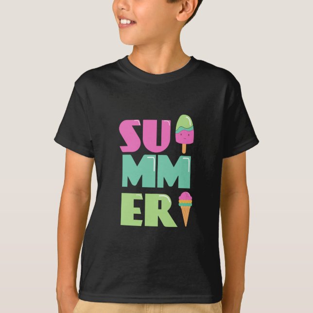 Good bye School Hello Summer Beach T-Shirt (Front)