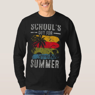 Good Bye School Hello Summer Retro 70s School Out T-Shirt