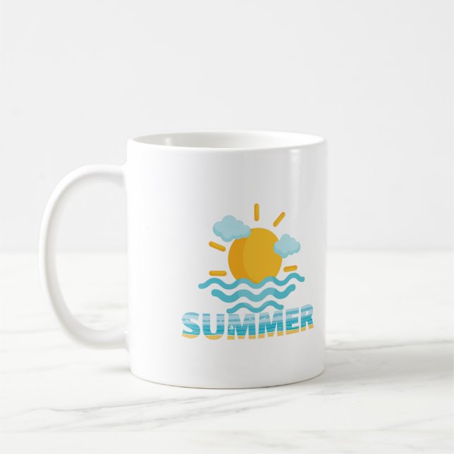 Good bye School, Hello Summer Sun Vacation  Coffee Mug (Left)