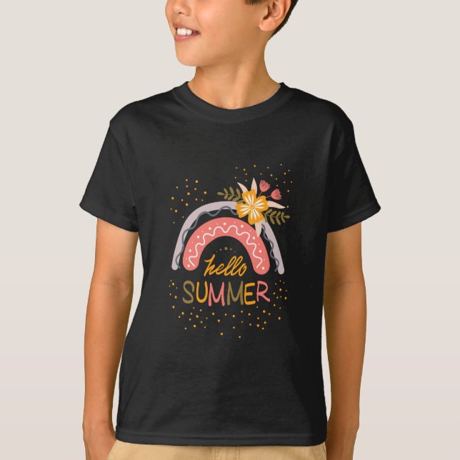 Good bye School, Hello Summer Vacation T-Shirt (Front)