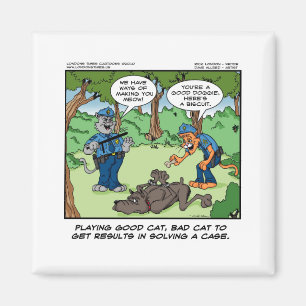 Good Cat Bad Cat U Will Meow Funny Gifts & Tees Magnet