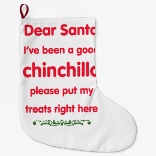 good chinchilla large christmas stocking
