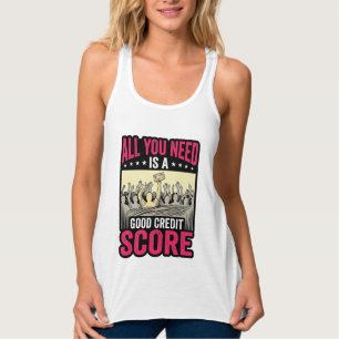 Good Credit Score Vintage Funny Finance Shirt_1 Singlet