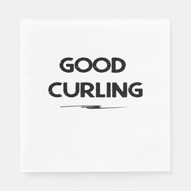 Good Curling Paper Napkin (Front)