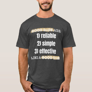 Good dads, good QMS dark T-Shirt