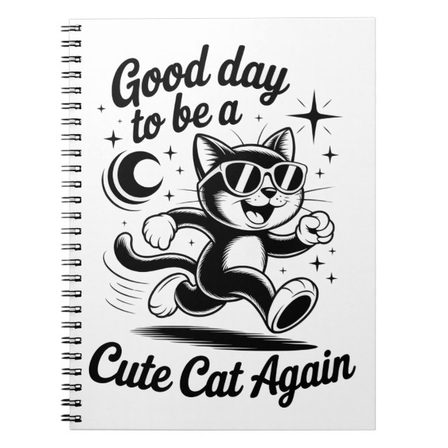 Good day cute cat notebook (Front)