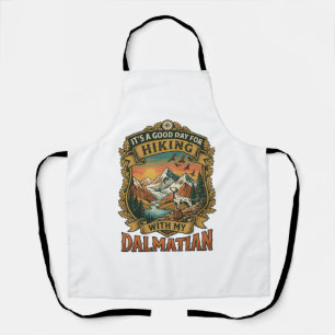 Good Day Hiking Dalmatian Dog Mountains River Apron
