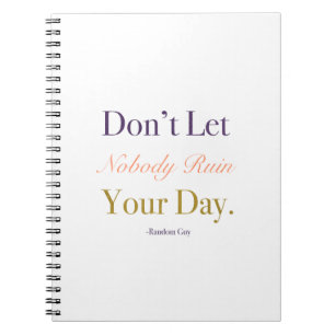 Good Day Notebook Gold Accent
