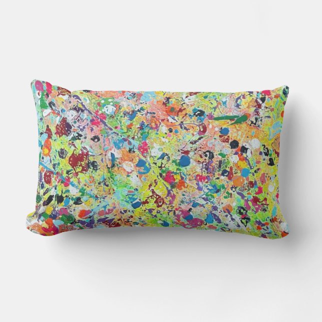 Good Day Sunshine Outdoor Lumbar Throw Pillow (Front)