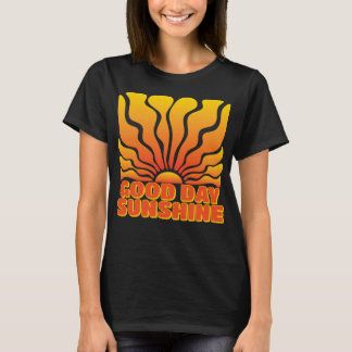 Good Day Sunshine: Retro Sunburst Design T-Shirt