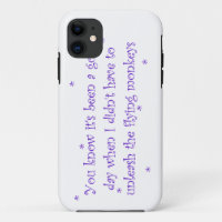 Good day without flying monkeys iPhone 5 case