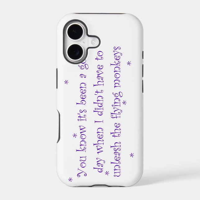 Good day without flying monkeys iPhone 5 case (Back)
