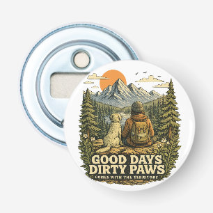 Good Days Dirty Paws Dog Lover Bottle Opener