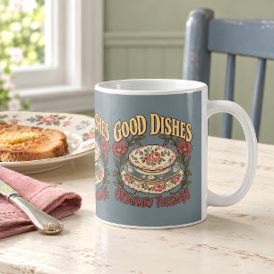 Good Dishes Ordinary Tuesdays Floral China Coffee Mug