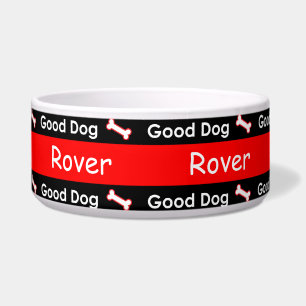 Good Dog Doggie Bones Colourful Red and Black