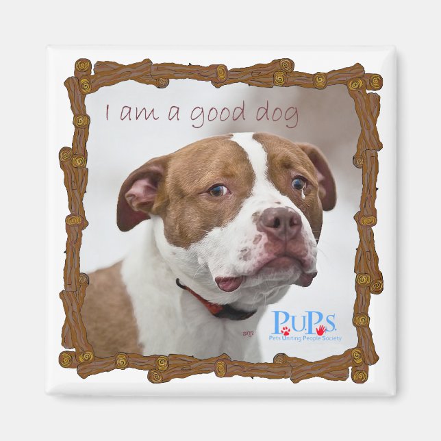 Good Dog Pit Bull Rescue Magnet (Front)