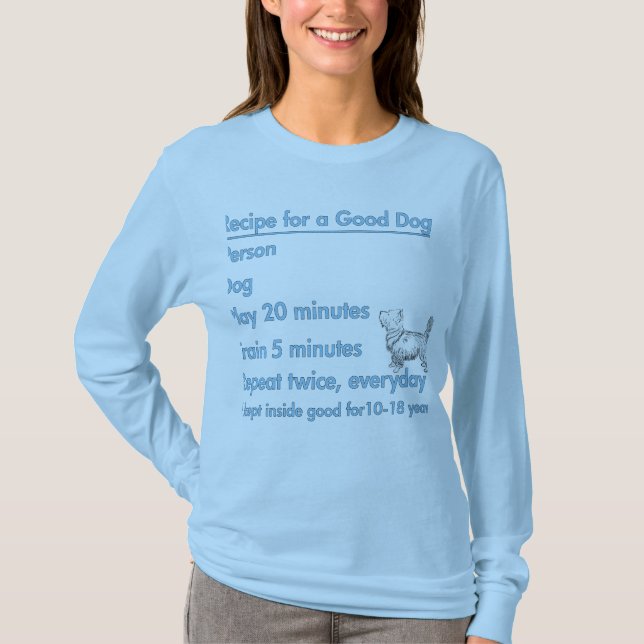 Good Dog Recipe T-Shirt (Front)