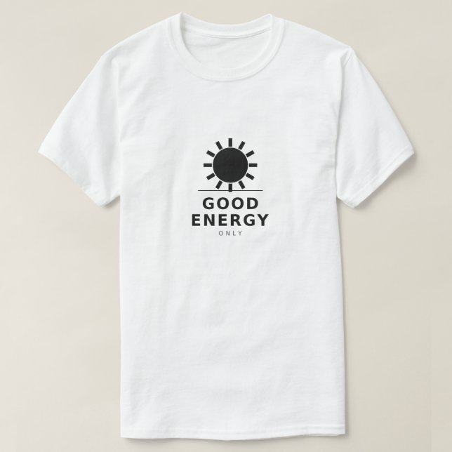 Good Energy Only Retro Sun Graphic Tee (Design Front)