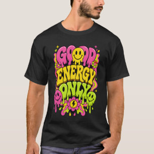 Good Energy Only Trippy Melting Smiley T-Shirt