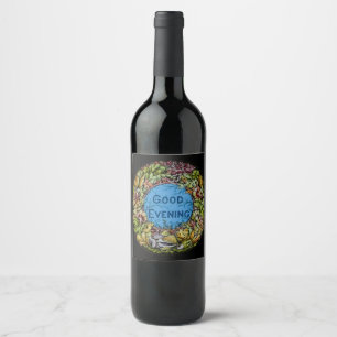 Good Evening Vintage Movie House Slide Wine Label