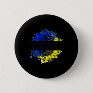 Good Evening We Are From Ukraine Ukrainian sunflow 6 Cm Round Badge