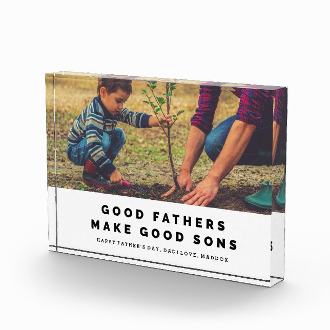 Good Father's Make Good Sons Photo Block (Right)
