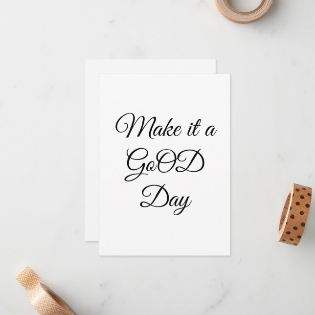 GoOD Flat Note Card (Front/Back In Situ)