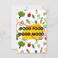 Good food, Good Mood design, fun food