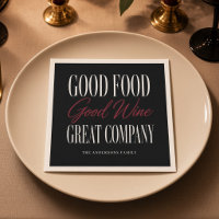 Good Food Good Wine Great Company Personalised