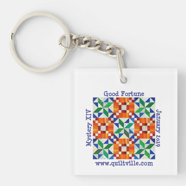 Good Fortune double sided keychain (Front)