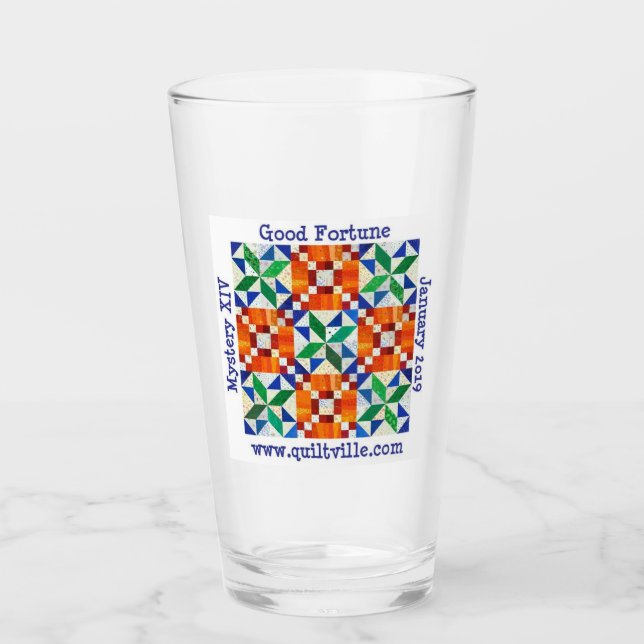 Good Fortune Glass Tumbler (Front)