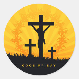 Good Friday Classic Round Sticker 